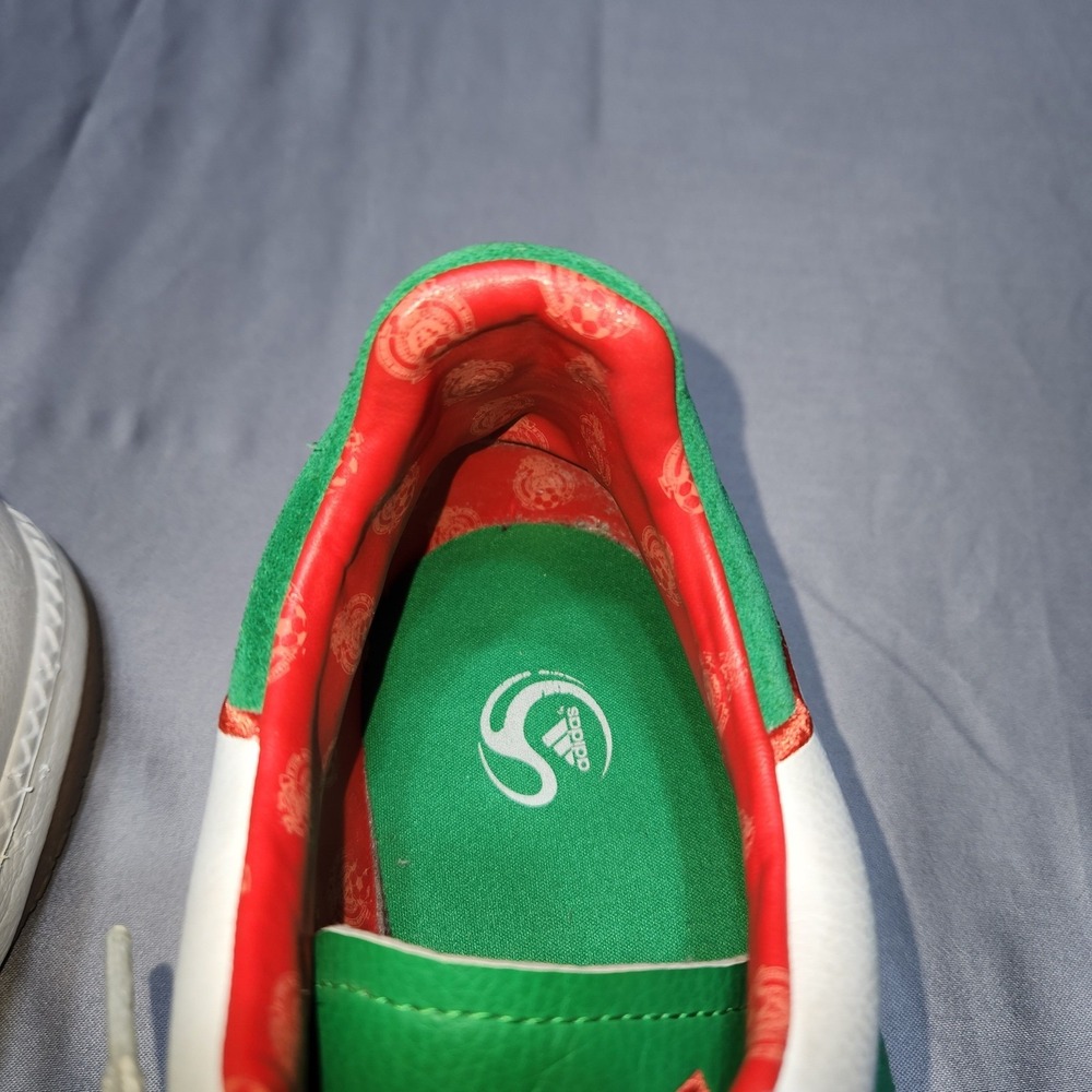 Adidas Samba OG Mexico White Green Red Gum Sole Soccer Sneakers HQ7036 Size 12 - Picture 5 of 11
